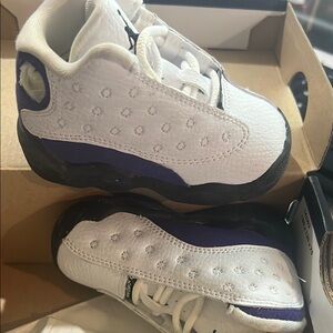 Jordan Kids Sneakers White and Purple